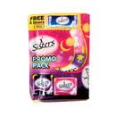 Sisters Napkin Silk Floss Day Use + Net Side Night Use 8's Pantyliner 8's