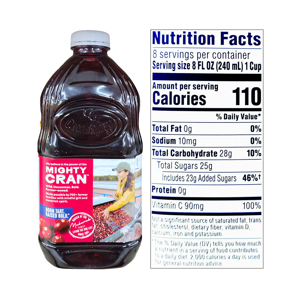 Ocean Spray Oz Orange Juice Nutrition Facts Juice Cocktail