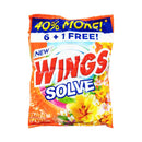 Wings Solve Powder Detergent Floral Fresh 70g 6's + 1