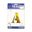 Habile Letter Foil Balloon Gold 17in