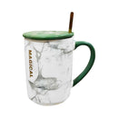 Ideal Living Mug With Cover And Spoon Green 400ml