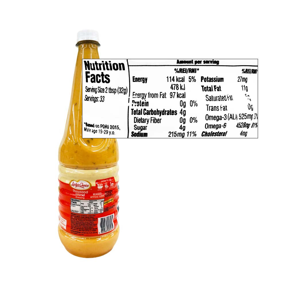 lady's choice thousand island dressing LADY'S CHOICE THOUSAND ISLAND DRESSING 240ML
