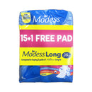 Modess Cottony Soft Long With Wings 15's + 1
