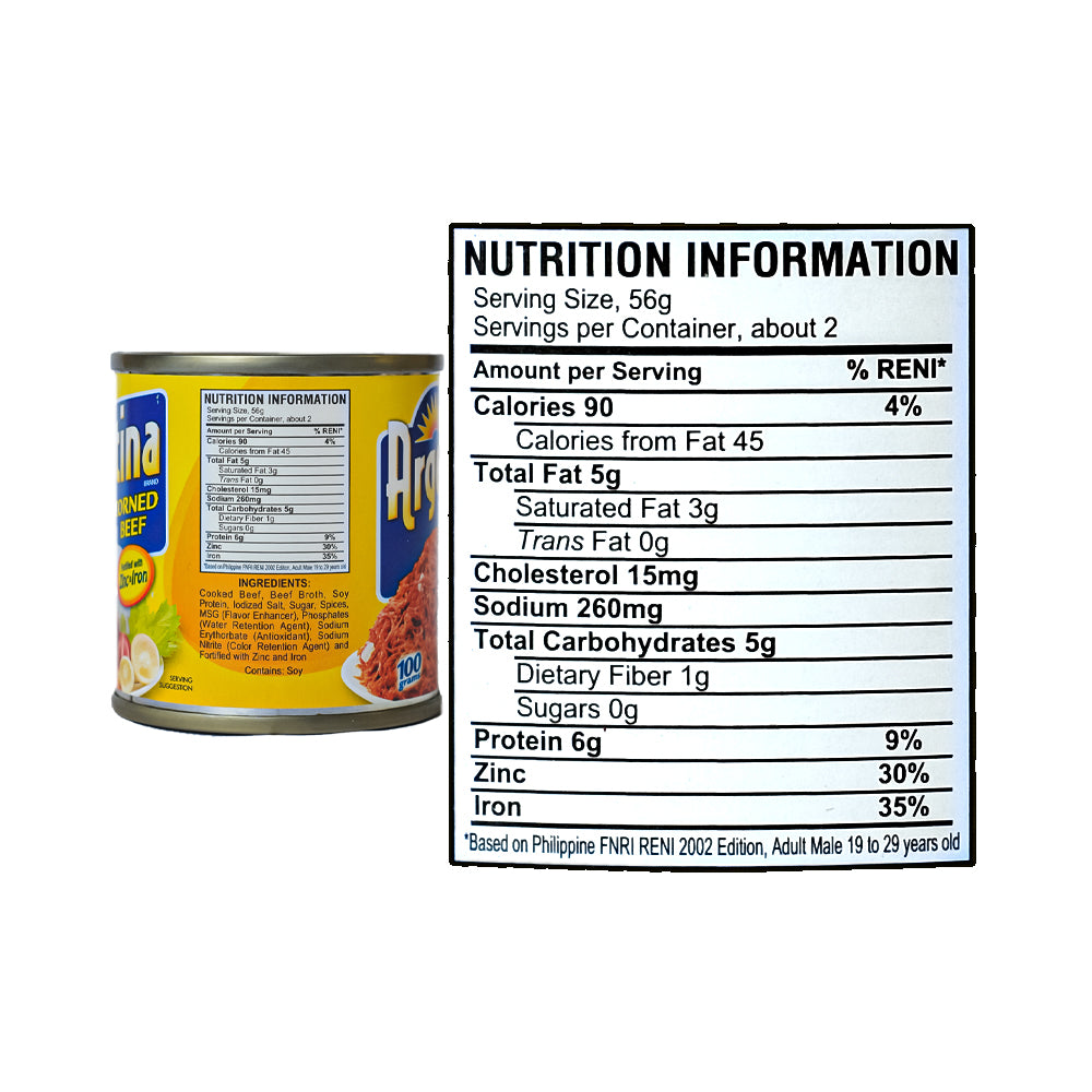 Corned Beef Nutrition Label at Donald Frame blog