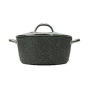 Masflex Stone Forged Casserole with Lid 24cm