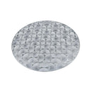 Placemat Pressed Vinyl Round Silver