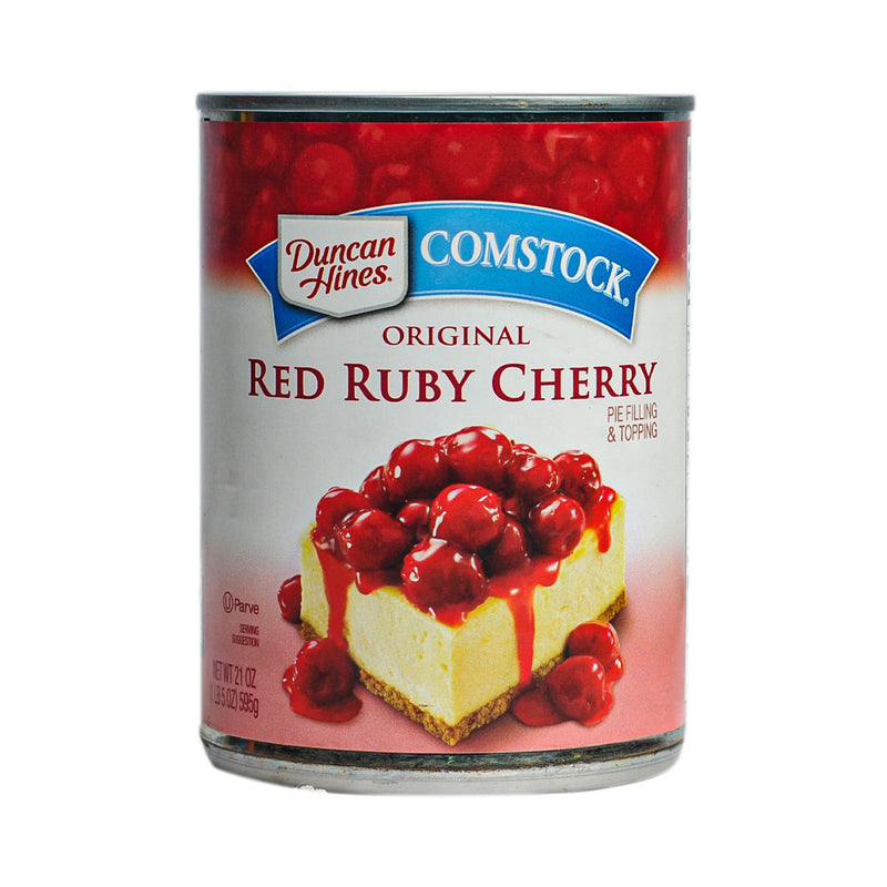 Duncan Hines Comstock Pie Filling And Topping Red Ruby Cherry 595g (21oz)