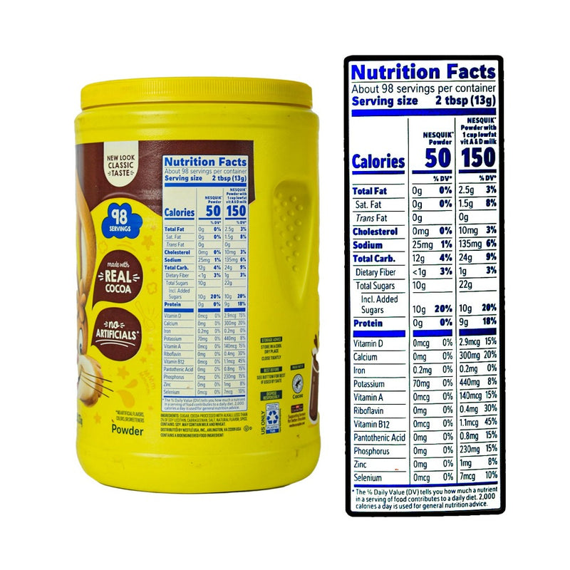 Nesquik Chocolate Powder 1.275kg (44.9oz)