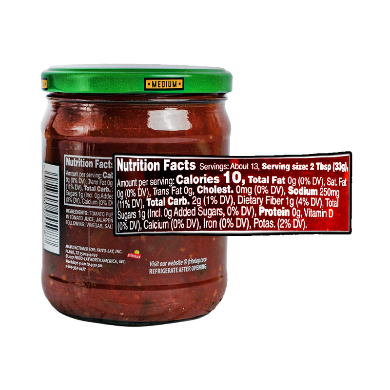 Tostitos Chunky Salsa Medium 439.45 (15.5oz)