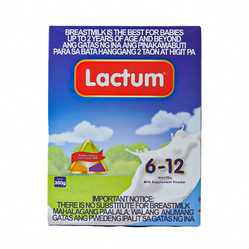 Lactum Milk Supplement 6-12 Months Plain 350g