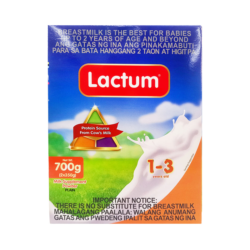 Lactum Milk Supplement Powder 1-3yrs Old Plain 700g