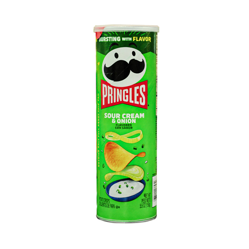 Pringles Potato Crisps Sour Cream And Onion 158g (5.5oz)