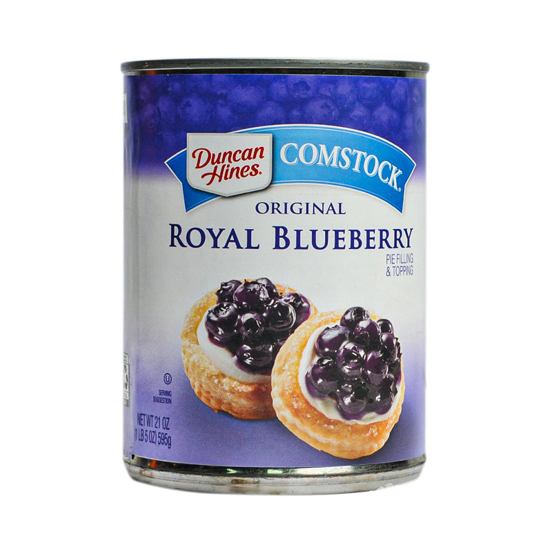 Duncan Hines Comstock Pie Filling And Topping Royal Blueberry 21oz