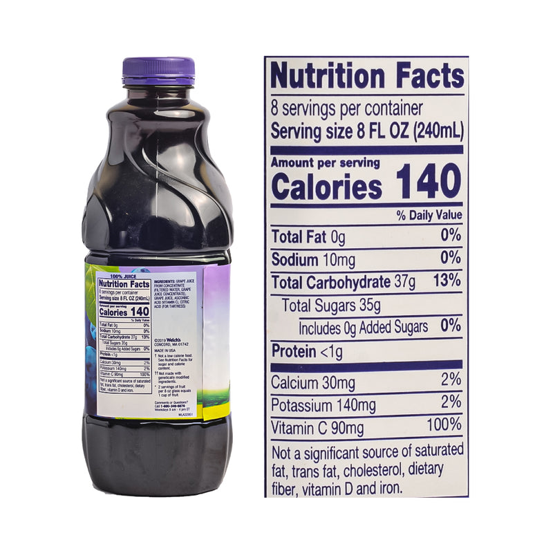 Welch's 100% Grape Juice Purple !1.89L (64oz)