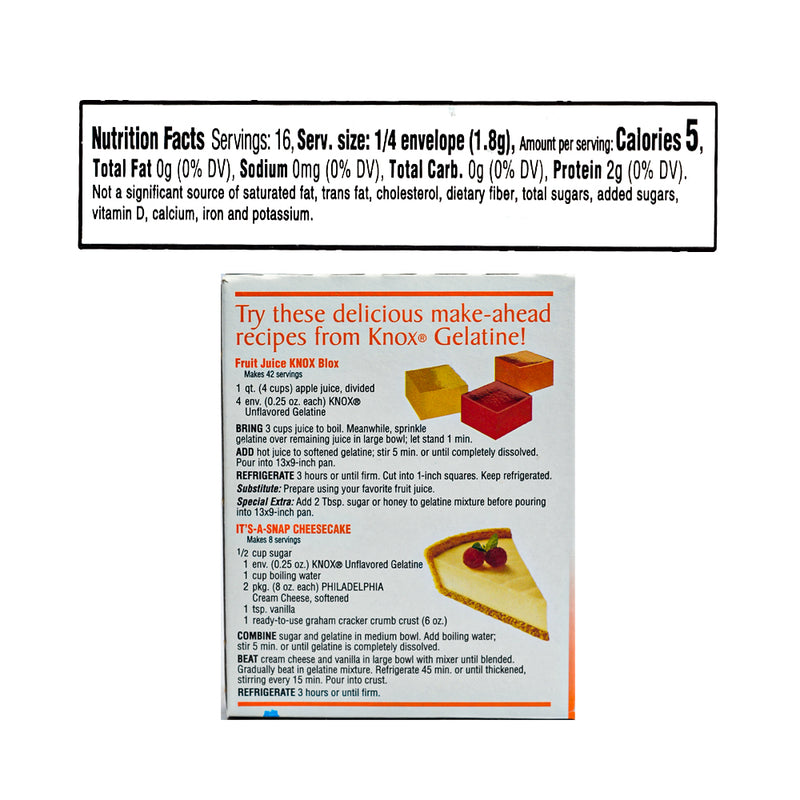 Knox Unflavored Gelatin 28g (1oz)