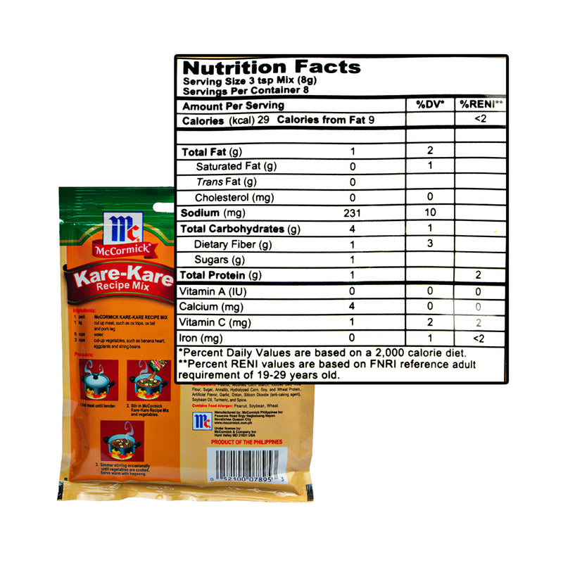 McCormick Seasoning Mix Kare Kare 60g