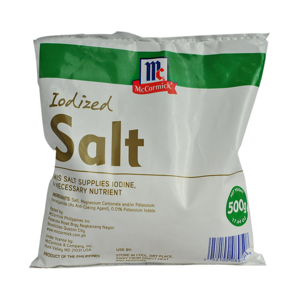 Iodized McCormick Iodized Salt 500g