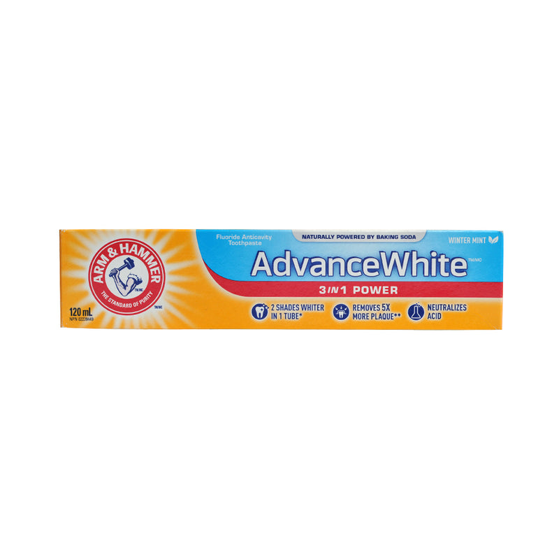Arm And Hammer Advance White Toothpaste Triple Action 120ml