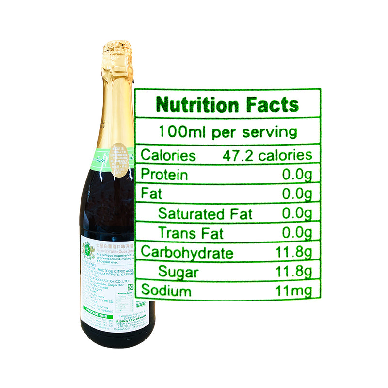 Seven Star Champagne Soda White Grape 750ml