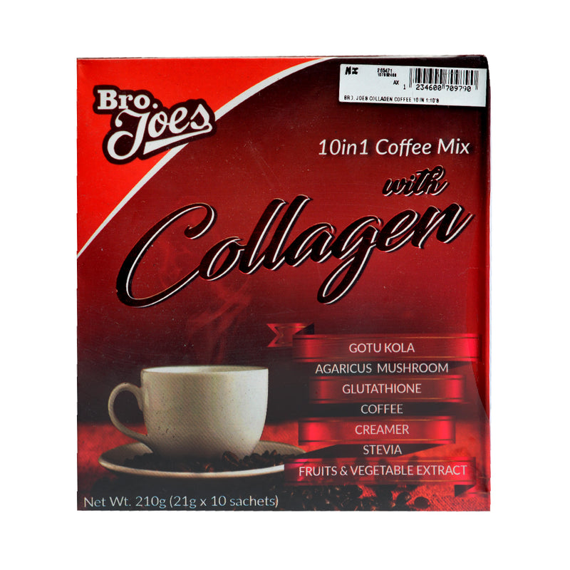 Bro. Joes 10 in 1 Collagen Coffee 21g x 10 Sachets