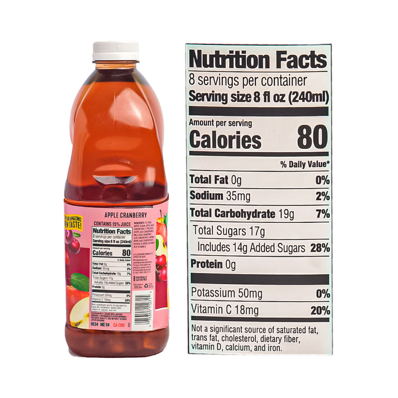 Old Orchard Juice Apple Cranberry 1.89L (64oz)