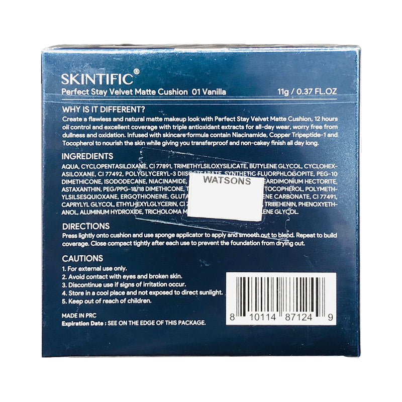 Skintific Perfect Stay Velvet Matte Cushion 11g