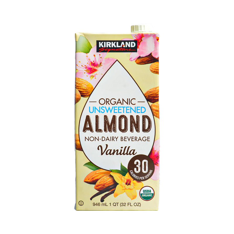 Kirkland Signature Organic Milk Unsweetened Almond Vanilla 946ml