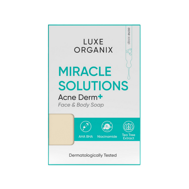 Luxe Organix Miracle Solution Face And Body Soap 135g