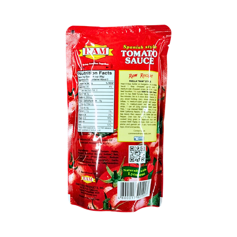 Ram Tomato Sauce SUP 200g