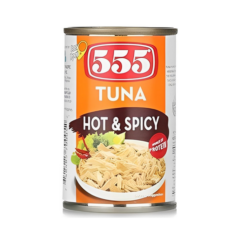 555 Tuna Flakes Hot And Spicy 155g