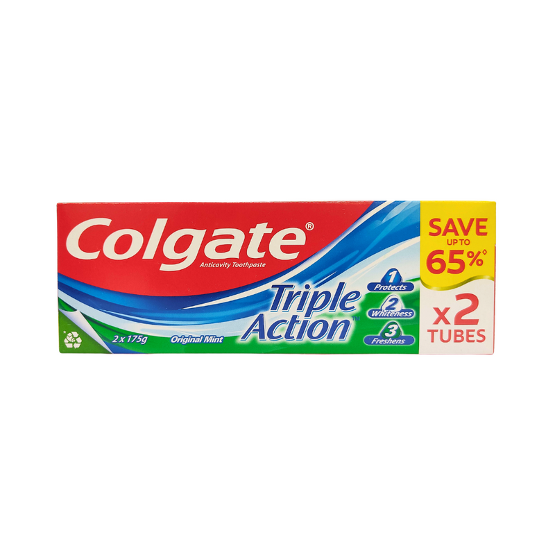 Colgate Triple Action Family Pack 175g x 2's