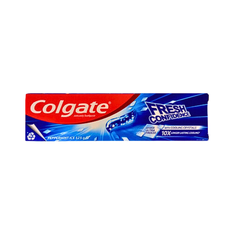 Colgate Fresh Confidence Toothpaste With Cooling Crystals Peppermint Ice 125g