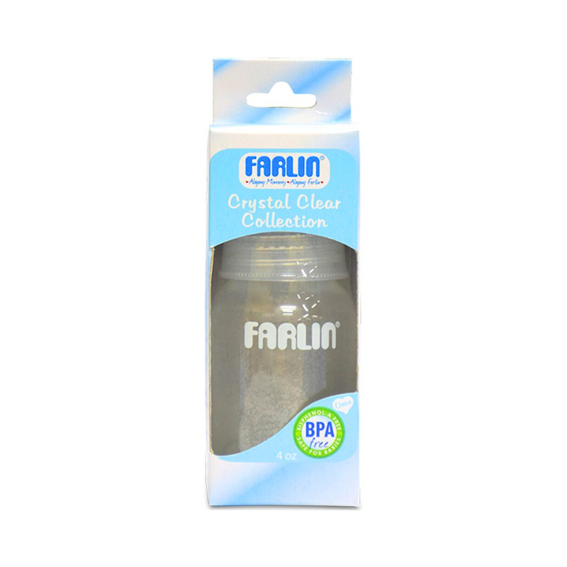 Farlin Feeding Bottle Crystal Clear Collection 4oz