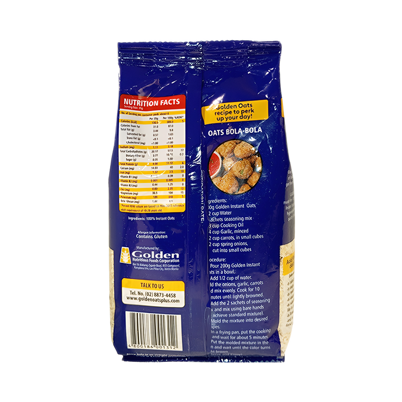 Golden Oats Instant Oatmeal 200g