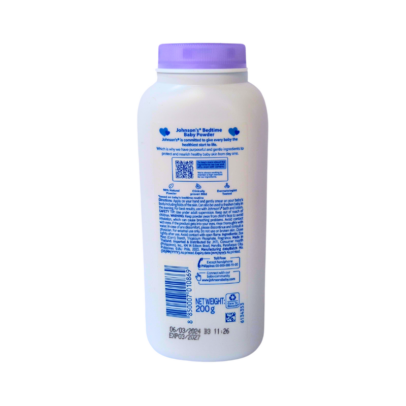 Johnson's Baby Powder Bedtime 200g