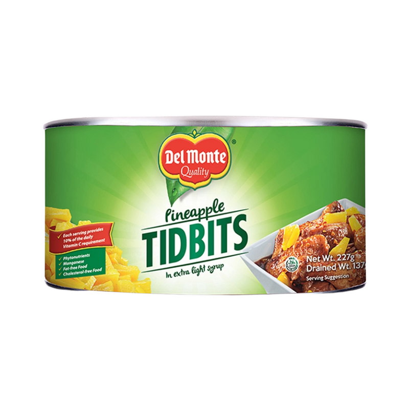 Del Monte Pineapple Tidbits Flat 227g