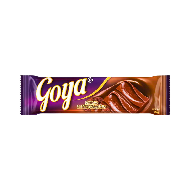 Goya Bar Milk Chocolate With Raisins 30g