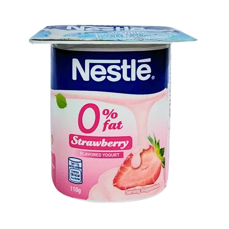 Nestle 0% Fat Hi-Calcium Fruit Yogurt Strawberry 110g