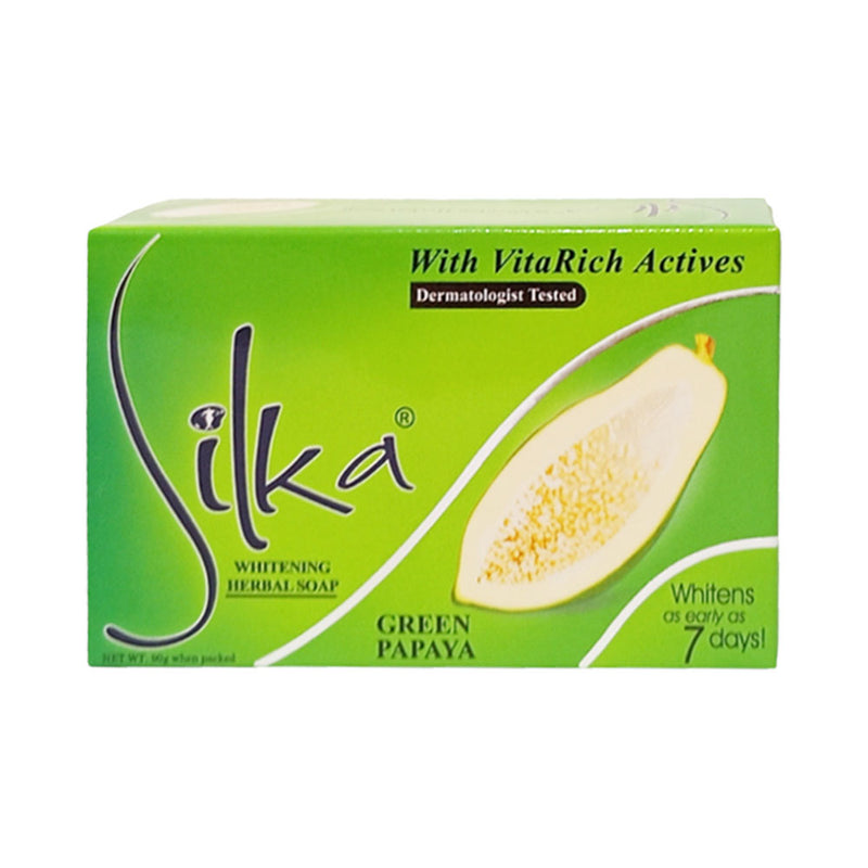 Silka Whitening Soap Green Papaya 90g