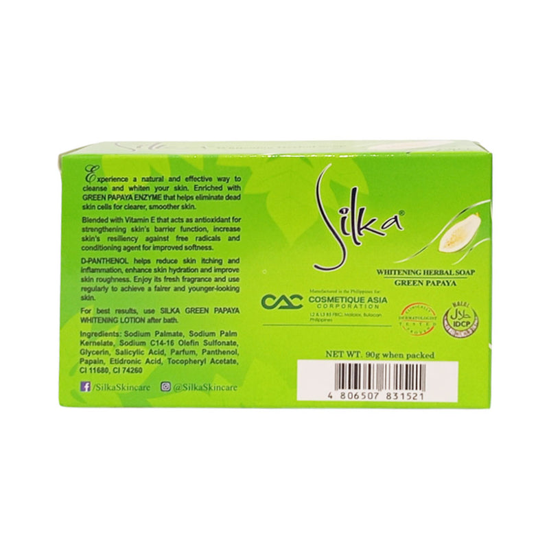 Silka Whitening Soap Green Papaya 90g