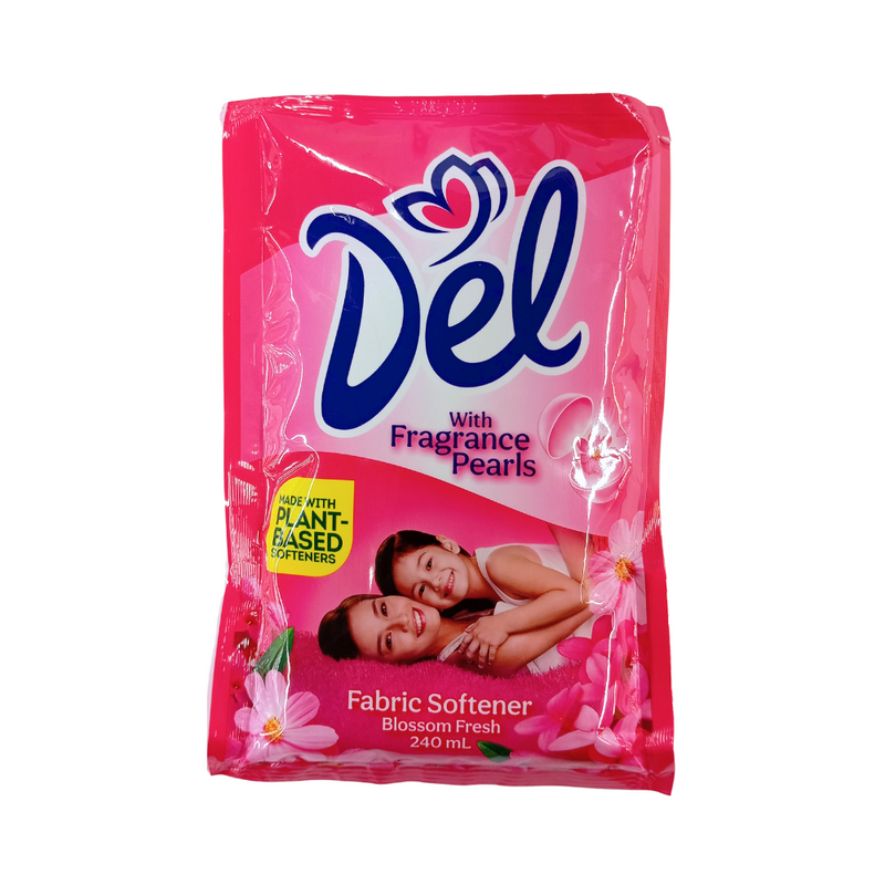 Del Fabric Softener Pink 240ml