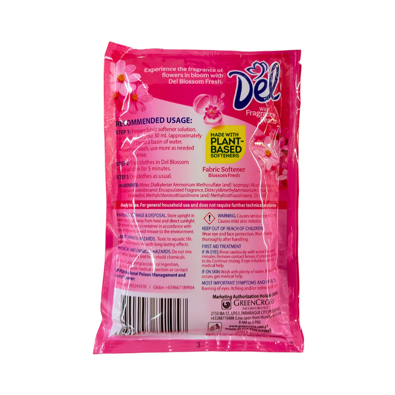 Del Fabric Softener Pink 240ml