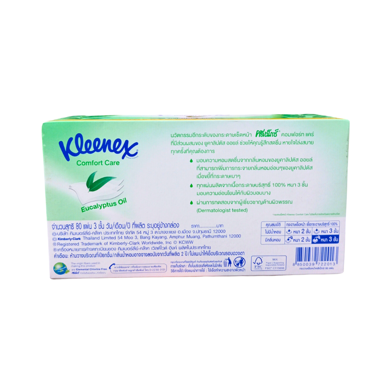 Kleenex Facial Tissue Eucalyptus 3ply