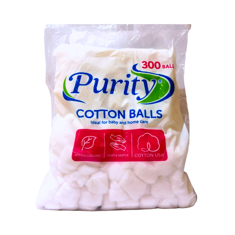 Purity Hypoallergenic Cotton Balls 300's