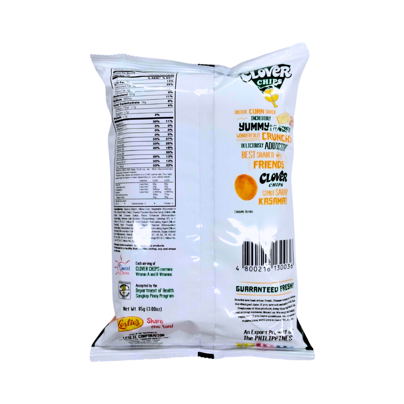 Clover Chips Corn Snacks Ham And Cheese 85g