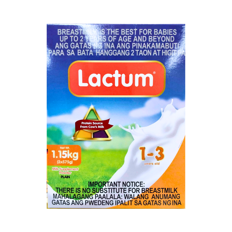 Lactum Milk Supplement 1-3 yrs Old Plain 1.15kg