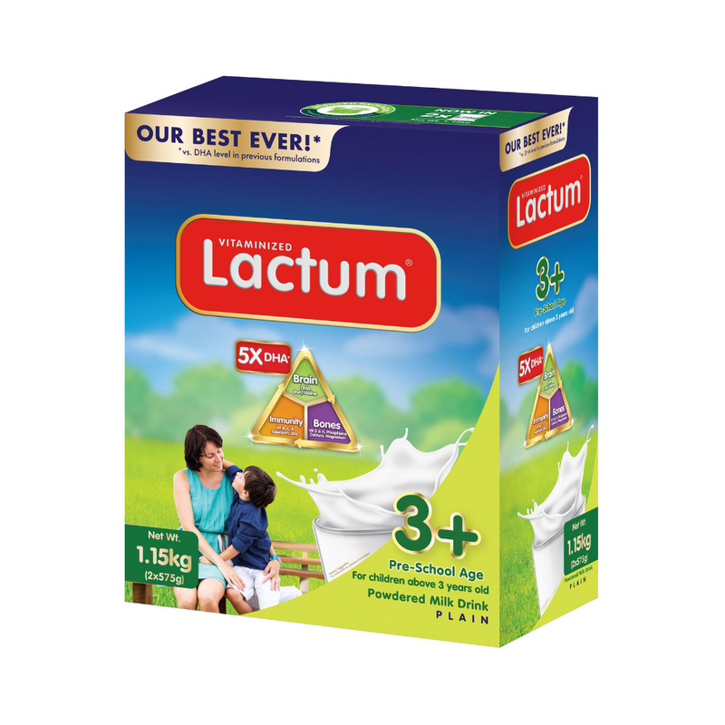Lactum 3+ Powdered Milk Drink Plain 1.15kg