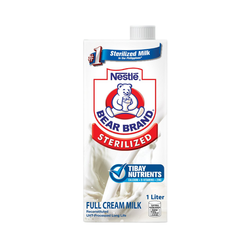 Bear Brand Sterilized Full Cream Milk 1L