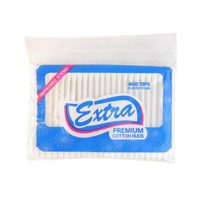 Extra Premium Cotton Buds Resealable 400 Tips