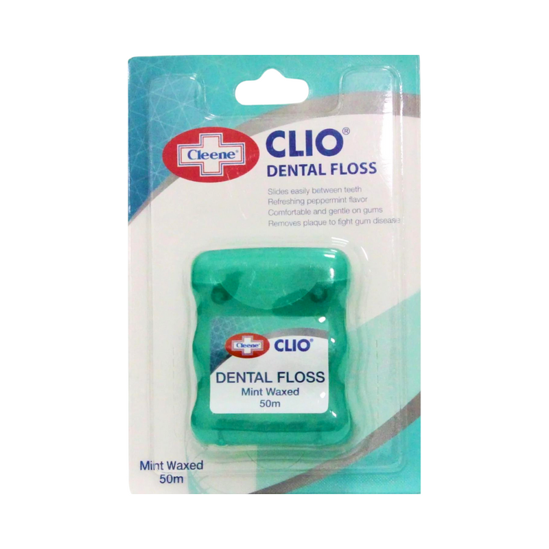 Cleene Dental Floss Mint Waxed Regular 50m